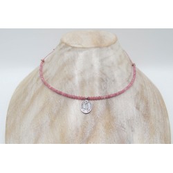 Collar Lakshmi turmalina rosa